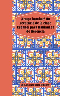 book cover inspired by Spanish tiles in shades of blue and terra cotta