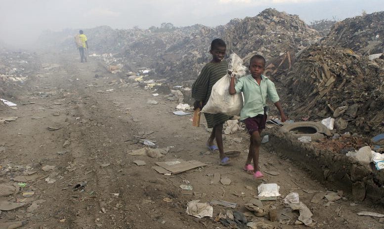 Industrial contamination of land in Haiti